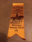 GAR 15th Annual Reunion 1st Rhode Island Vet  Oakland Beach 1886 Ribbon CW