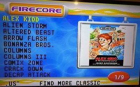 SEGA GENESIS AtGames Classic Game Console 81 Games W/ 2 Controllers TESTED