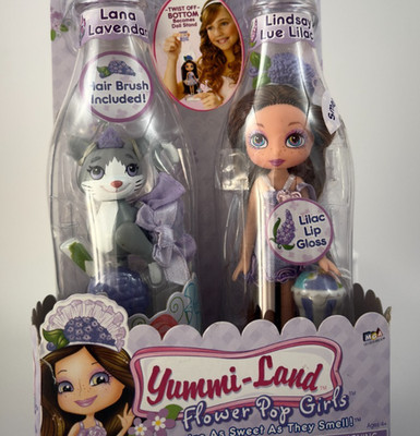 Yummi-Land Flower Pop Girls - Lindsay Lue Lilac & Lana Lavendar - MGA 2007 - NIB