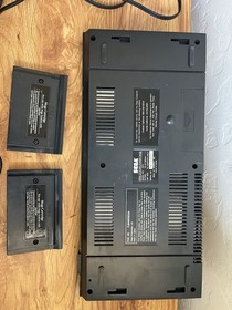 SEGA Master System Console Bundle w/ 2 Control Pads, Cables & 2 Games TESTED