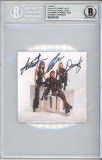 FULL BAND SIGNED The Warning Keep Me Fed Album Card Beckett BAS COA Autographed