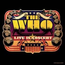 Image of The Who Coaster Live In Concert USA new Official 9.5cm x 9.5cm single cork