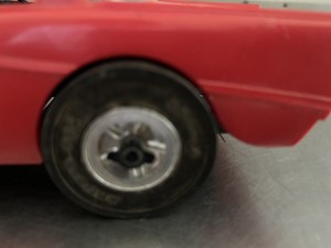 Vintage 1957 Chevy Belair WEN MAC wind up Drag Gasser Tether Car (Delco Special)