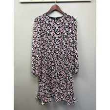 Banana Republic Dress Womens Large Floral Long Sleeve Chiffon Mini Cottage