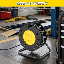 15M~50M HEAVY DUTY 4 WAY CABLE EXTENSION REEL LEAD GANG MAINS SOCKET ELECTRICAL