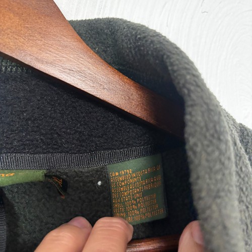 Timberland Fleece Jacket Green Full Zip Long Sleeve Casual Outdoor Mens Size XL - Picture 4 of 6