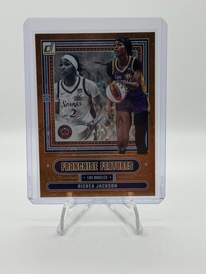 2025 Panini Donruss WNBA Franchise Features Rickea Jackson Orange fireworks /75