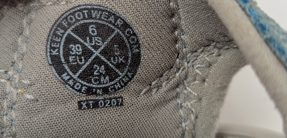 Sandalo KEENE donna XT 0207 tg 6 blu cielo impermeabile escursionismo acqua punta chiusa