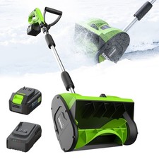 Steelite Cordless Snow Shovel, 21V, 12-Inch C...
