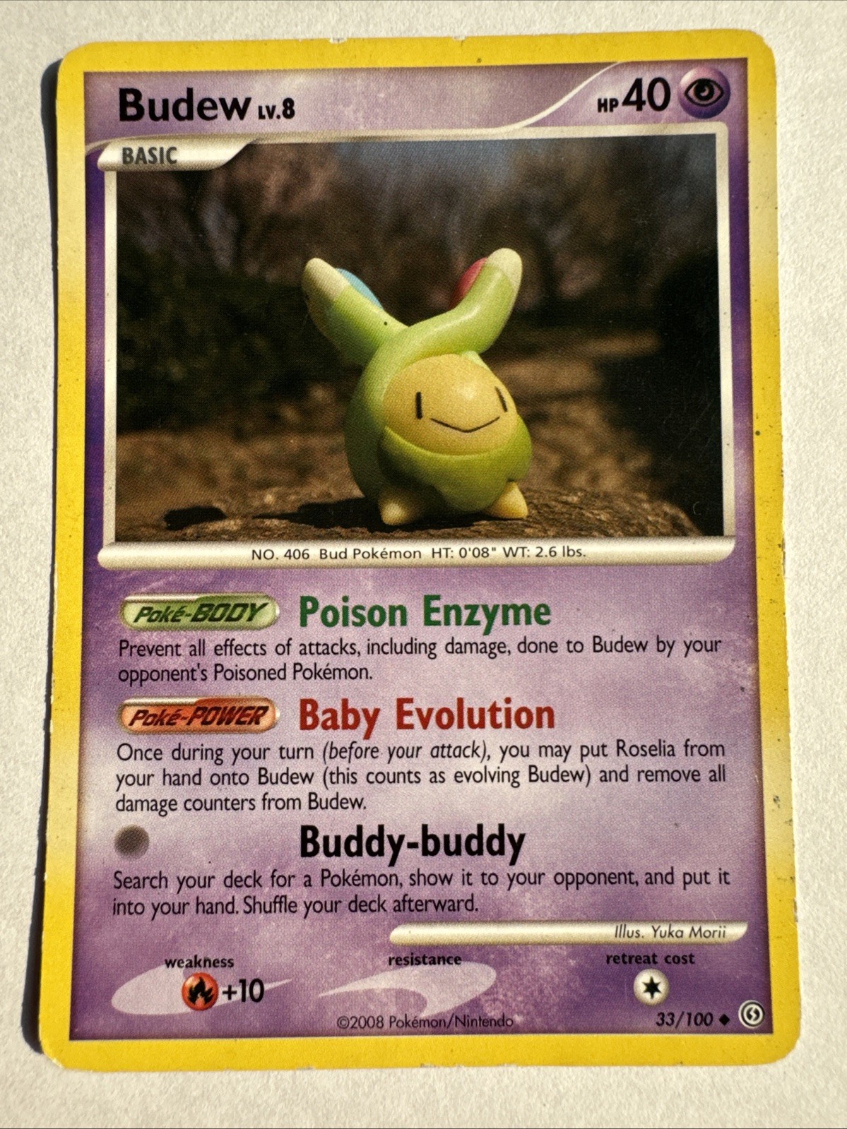 Budew - Pokemon Stormfront - 33/100 - Regular - LP