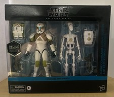 Star Wars  Battlefront II Black Series Clone Commando & B1 Battle Droid See Pics