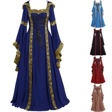 Retro Hooded Prom Dress with Trumpet Sleeves for Women in Multiple Colors