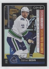 2016 O-Pee-Chee Season Highlights Black Rainbow Foil 11/100 Daniel Sedin HOF 2o7