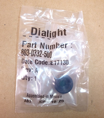 803-0332-500 Dialight Optical Green Press-To-Test Panel Mount Indicator Cap
