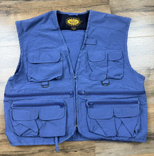 Woolrich Utility Hunting Fly Fishing Outdoor Vest Men s Size Medium Blue