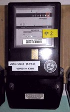 Drehstromz&auml;hler Siemens (Nr. 2) gebraucht als Zwischenz&auml;hler, ohne Eichung
