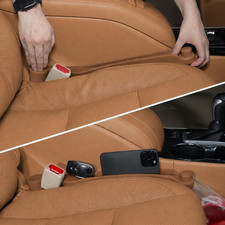 Car Seat Gap Filler Set of 2, Soft Foam Multifunctional Seat Side Gap Filler wit