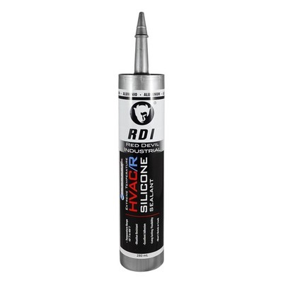 089650 Extreme Temperature HVAC/R Silicone Sealant, 280 ml, Aluminum, 1 Pack,...