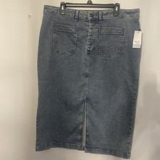 Ophelia Roe Classic Blue Denim Skirt Size 18
