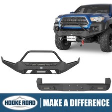 Heavy Duty Construction Rugged Front Rear Bumper Bar Fit Toyota Tacoma 2016-2023 Heavy Duty Construction Rugged Front Rear Bumper Bar Fit Toyota Tacoma 2016-2023