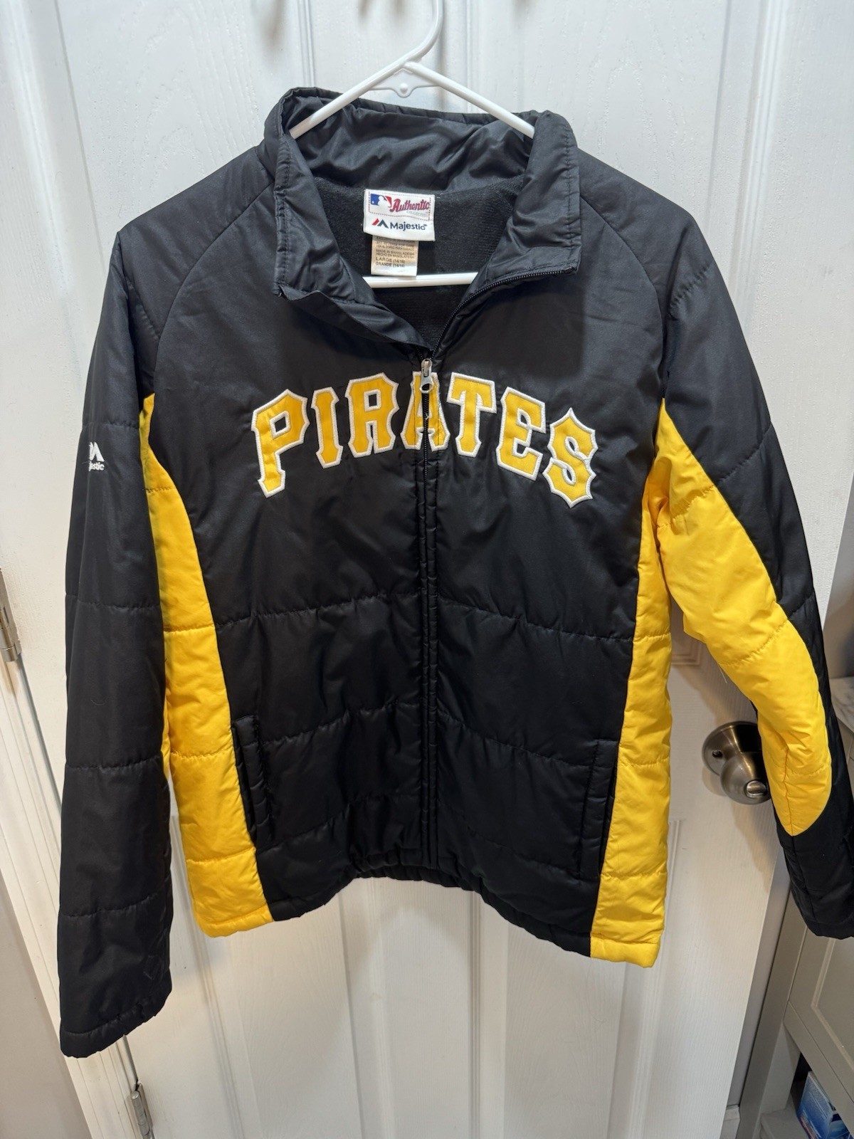 PITTSBURGH PIRATES MLB MAJESTIC FULL ZIP JACKET Double Climate Womens Sz Large