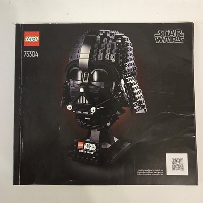 LEGO 75304 Star Wars Darth Vader Helmet Instruction Manual Only