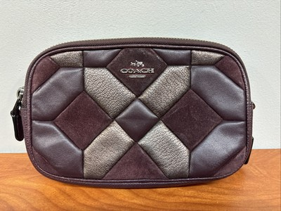 #ad #ad Coach Purple Leather Clutch Wallet Purse CV JD