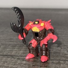 Takara Hasbro Battle Beasts Crusty Crab #28 Pink Variant Figure Weapon Fire Rub