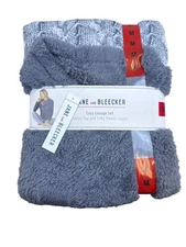 Jane & Bleecker Women's Grey Sherpa Lounge Set Cozy Jogger Sz M - New