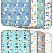 Next to Me Crib Sheets 4-Pack &ndash; Baby Fitted Bedside Crib Sheets (83 x 50 cm)