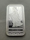1 oz Silver Bar PAMP Suisse Lady of Liberty .999 Fine