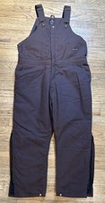 C.W. Hart Brown Insulated Canvas Overalls Workwear Women  s 2XLS Women  s 20-22
