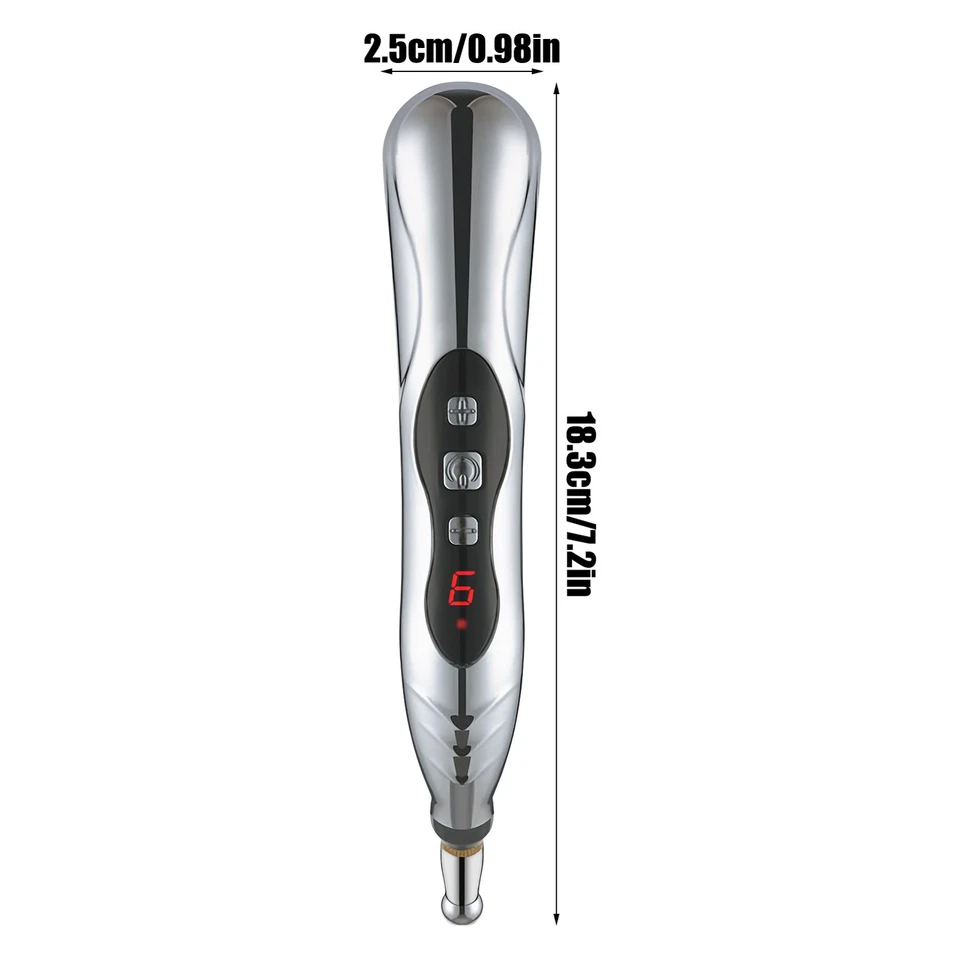 Caneta eletrônica recarregável terapia de acupuntura massagem meridiana energia cura - Imagem 2 de 4