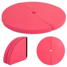 Pole Dance Crash Mat Round Portable Yoga Mat w/ EPE Foam Safety Dancing Cushion