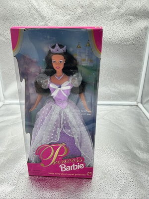 #ad 1997 quot;PRINCESS BARBIEquot; EASY TO DRESS DOLL #18406 FACTORY SEALED BRUNETTE $20.79