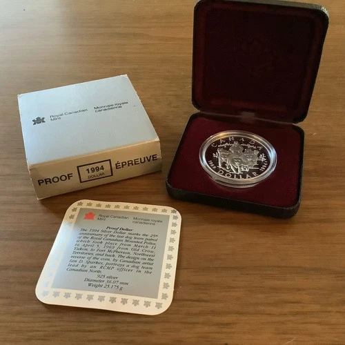 1994 Canada Silver Dollar (1971-Present) — photo from the most recent tracked eBay sale