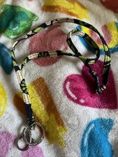 Vera Bradley Green Navy Blue And White Lanyard Get Lucky Good Luck