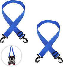 2 Stück Ski Tragegurt mit 360°-Schnallen, Verstellbar Gurt Skischuh Ski Schulter