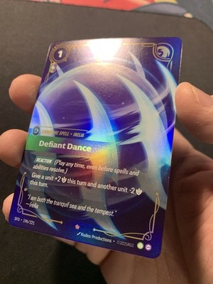 リフトバウンド　riftbound defiant dance Defiant Dance 196/221 Foil Riftbound Spiritforged League of