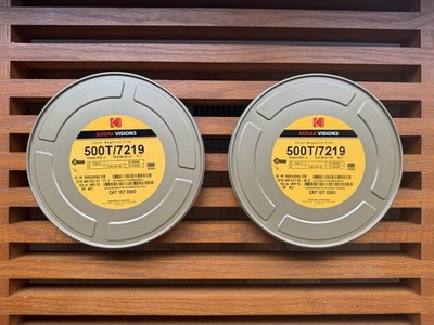 (2) Kodak Vision 3 500T 7219 Color Negative Film 400ft 16mm Single Perf Rolls