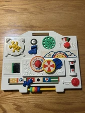 Playskool Color 'N Contrast Musical Busy Box USA Made Vintage 1977 Baby