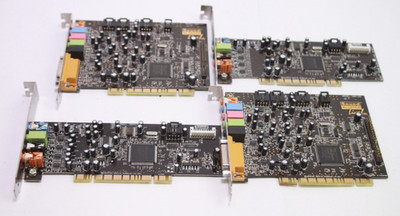 Creative Sound Blaster Expansion Cards Models 2X SB0100 1X SB0410 1X SB0570 READ