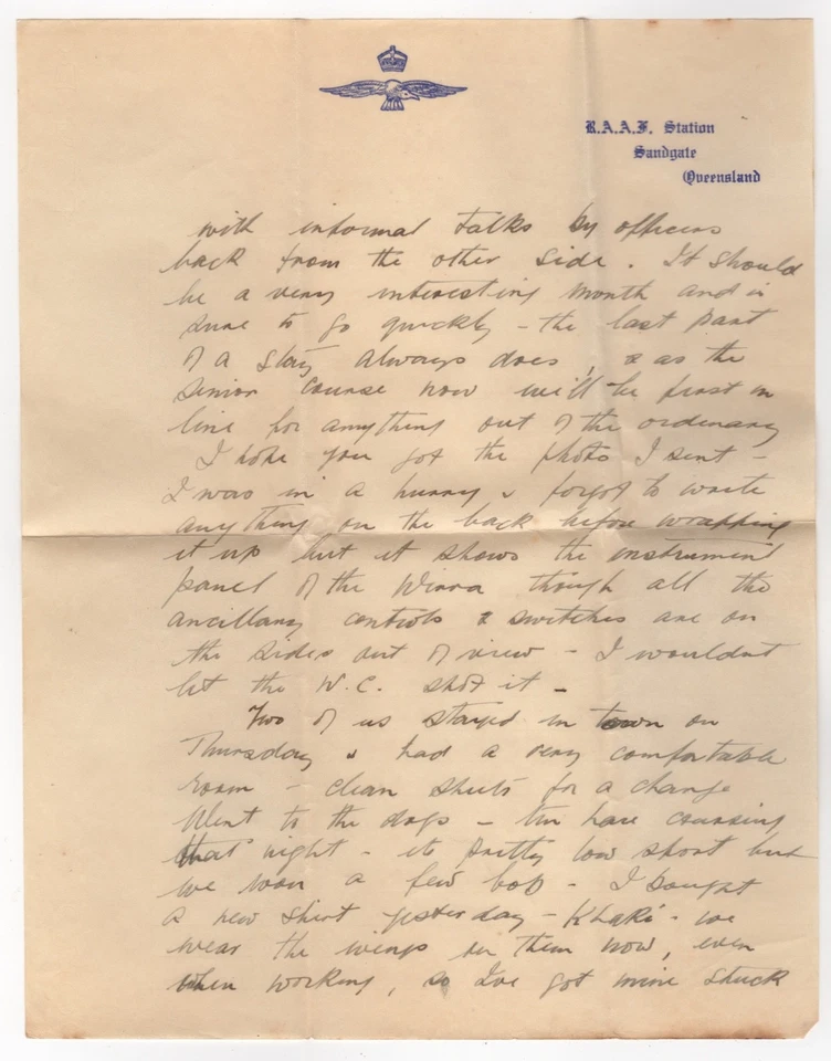 1941 Dec 13th. RAAF Air Mail (Entire). Wagga Wagga to Woody Point. - image 4 of 4