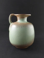 Mid-Century Vintage Frankoma Green & Brown Pottery Jug / Vase/ Pitcher 833