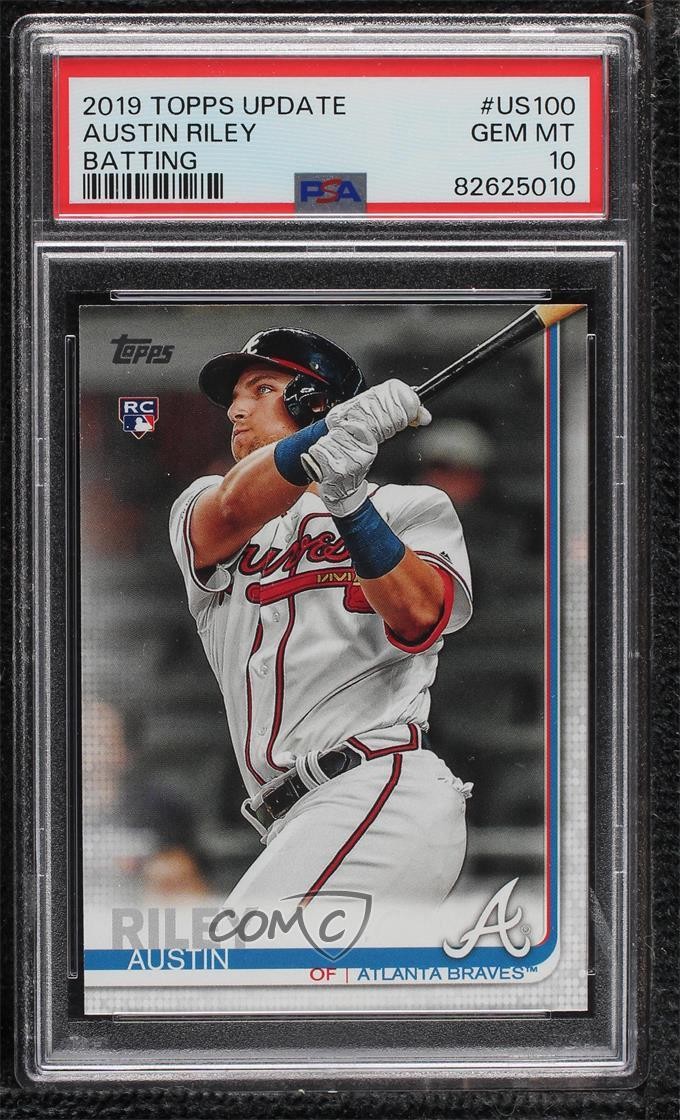 2019 Topps Update Austin Riley (Batting) #US100 PSA 10 GEM MT m5o
