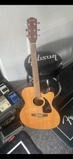 Fender cf-60 ce 6-Dreadnought Acoustic Guitar Mahogany inc pro gig bag mint