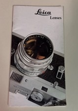 Leica Lenses Catalog, Original, Not a Copy c1968