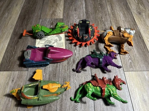 Vintage Masters of the Universe 1980's MOTU Vehicle lot of 7 Toy Figures