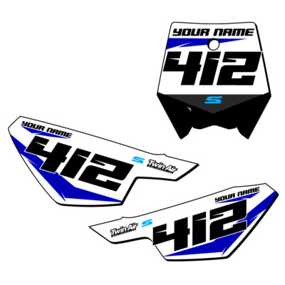 SR 110 DX SG64 Custom MX Number Plates Senge Graphics Kit Compatible ...