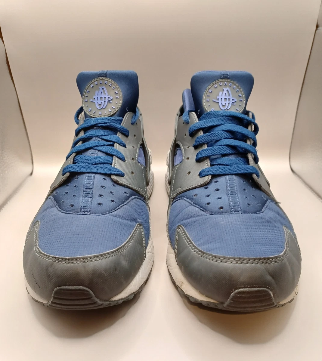 Size 13 Nike Mens Navy Blue Air Huarache 318429 407 Lace Up Sneaker Shoes
